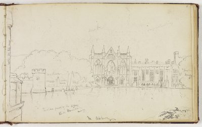Newstead Abbey, Nottinghamshire, England by Thomas Cole
